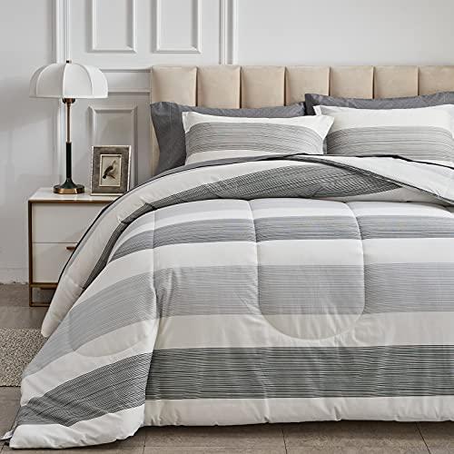Gambar Joyreap 7 Piece Bed in a Bag Cotton, Luxury Bedding Set Queen dari Home and Kitchen USA undefined Tokopedia
