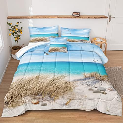 Gambar Move Over Ocean Bedding Beach Theme Comforter Set (Queen, Island) dari Home and Kitchen USA undefined Tokopedia