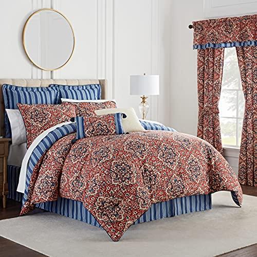 Gambar Waverly Tabriz Reversible Medallion 4 Piece Bedding Comforter Set,Qn dari Home and Kitchen USA undefined Tokopedia