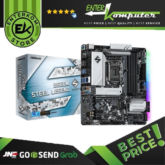 Asrock B560m Steel Legend Lga1200 B560 Ddr4 Usb32 Sata3 Murah