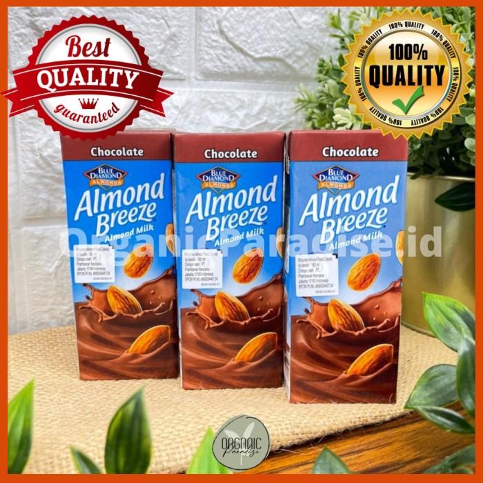 Gambar Blue Diamond Susu Almond Breeze Chocolate 180 ml - BUBBLEWRAP dari OrganicParadise.id undefined Tokopedia