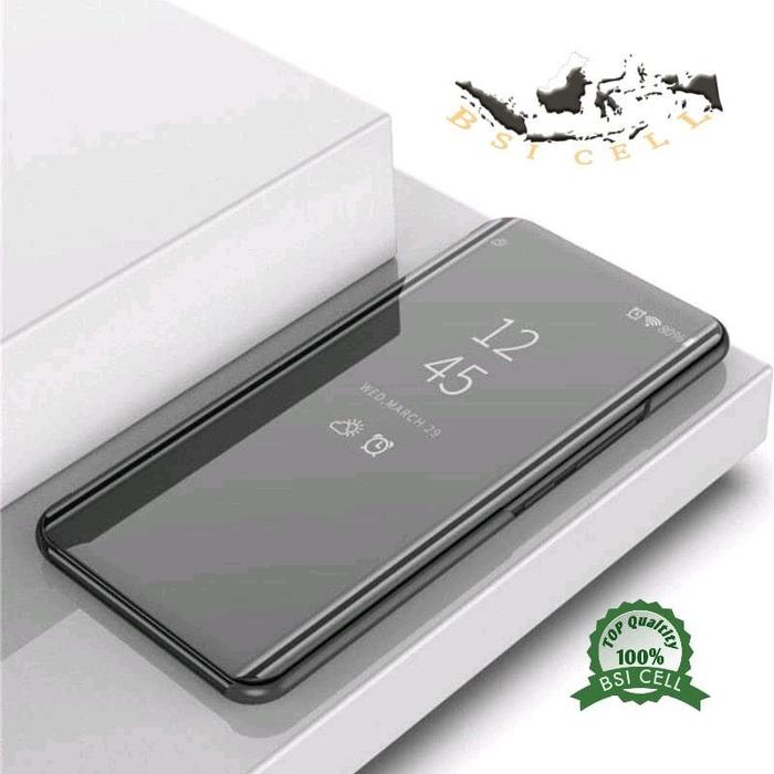 Gambar FLIP COVER MIRROR VIVO V20 (V2025) KESING BUKA TUTUP CLEAR VIEW AUTO - Hitam, vivo V20(V2025) dari Bsi cell undefined Tokopedia