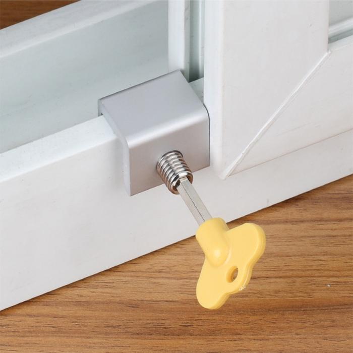 Gambar Door Window Sliding Sash Lock Stopper Cabinet Locks Hardware Limiter dari cadaswer2 undefined Tokopedia