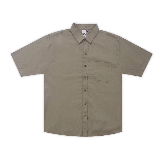 Gambar LARUSSO Kemeja Basic Tencel Pendek - Mocha L007 - S dari LARUSSO STORE undefined Tokopedia