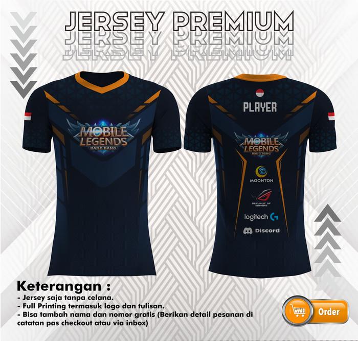 Gambar Jersey Game MObile legend Premium Custom Nama/Team - M dari Marto Art Workshop undefined Tokopedia