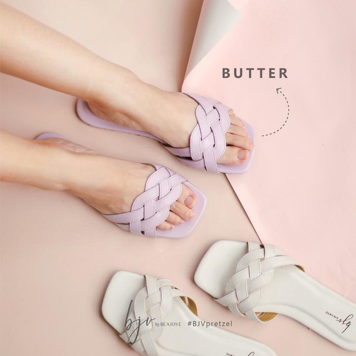 Jual Promo BUTTER Flat Sandals BJV by Beajove Diskon Kota