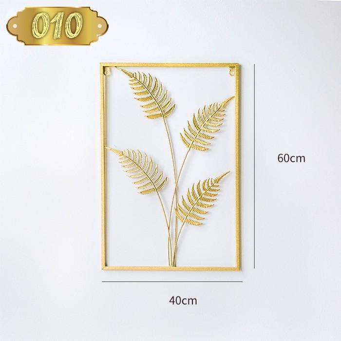 Gambar Hiasan Dinding Daun Emas Wall Decoration Home Decor Golden Leaf 40x60 - 010 dari Rumah Furnish undefined Tokopedia