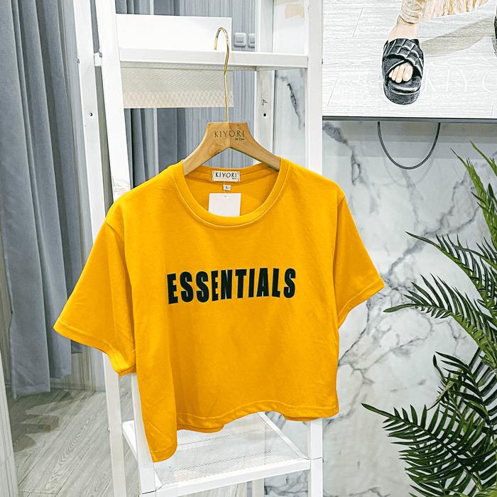Gambar CINARA BASIC CROP TOP - YELLOW dari Kiyoribylins undefined Tokopedia