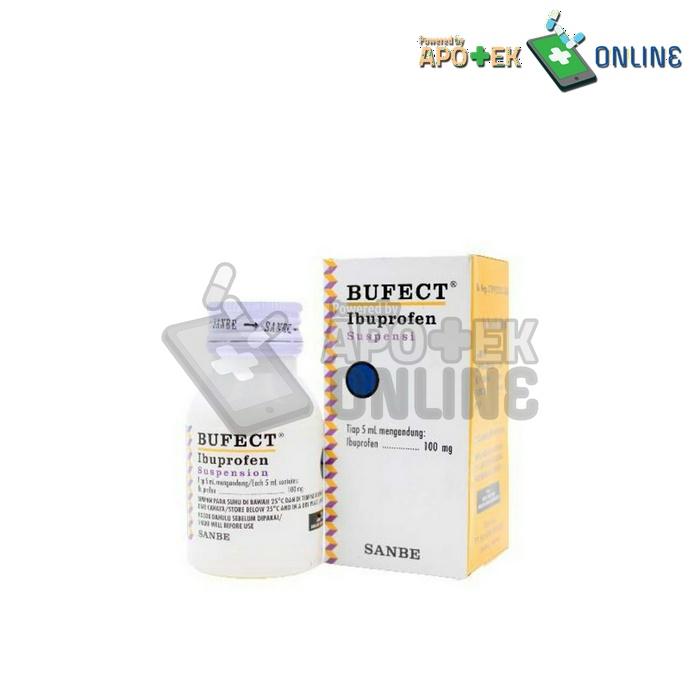 Gambar Bufect Suspensi 100mg/5ml 60ml / antinyeri / ibuprofen dari Apotek Dear Farma Medan Baru undefined Tokopedia