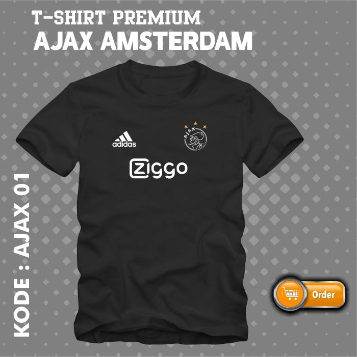 Gambar Kaos Distro AJAX AMSTERDAM (01) - Putih, M dari Marto Art Workshop undefined Tokopedia