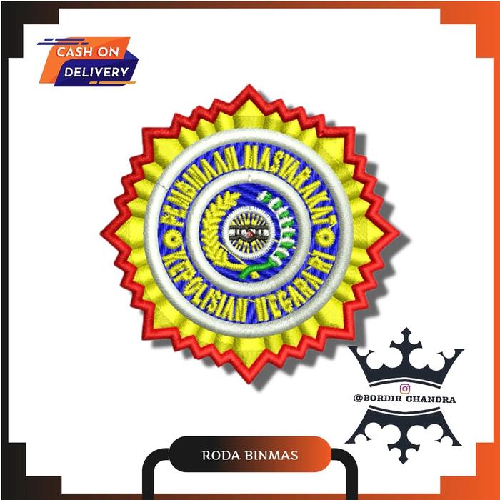 Gambar LOGO BINMAS -RODA BIMAS-PIN BIMAS-TIMBUL 3D - RATA - RODA BINMAS, TIMBUL dari Ratu Berjaya undefined Tokopedia
