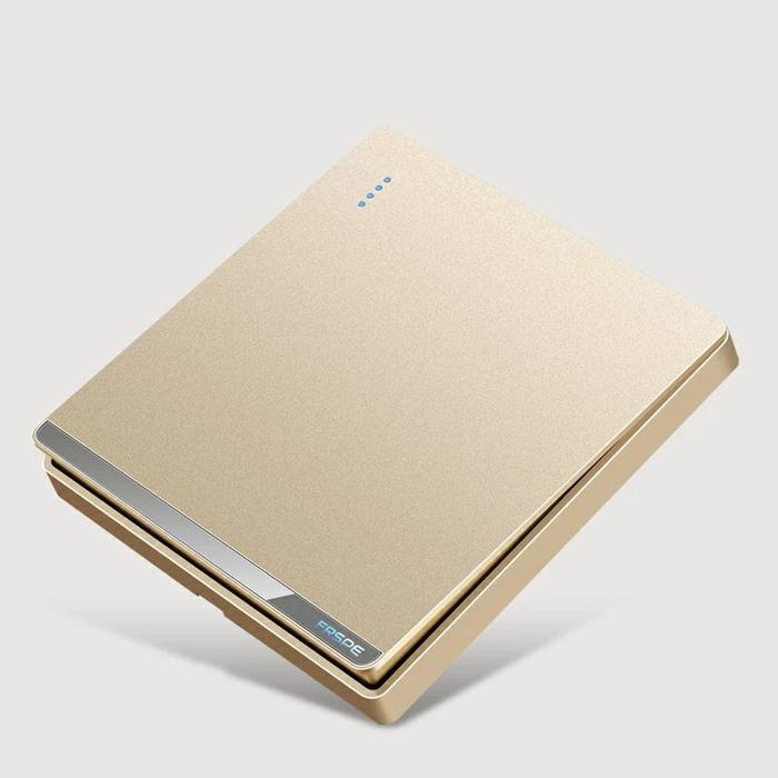 Gambar TERBARU saklar lampu premium gold saklar rumah minimalis - 1 switch dari AroDroids CamStore undefined Tokopedia