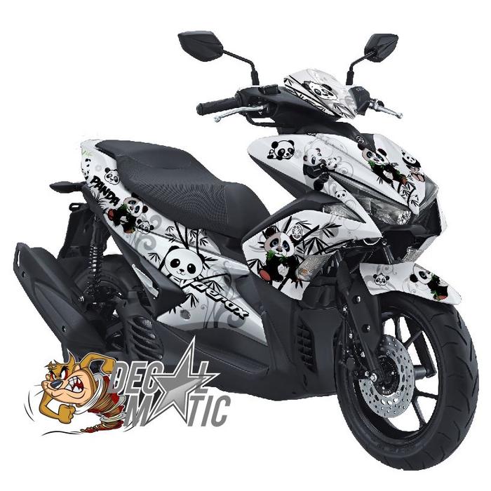 Gambar Stiker Full Body Decal Yamaha Aerox 155 NVX - Panda - Putih, AEROX NEW dari decalmatic_NEW undefined Tokopedia