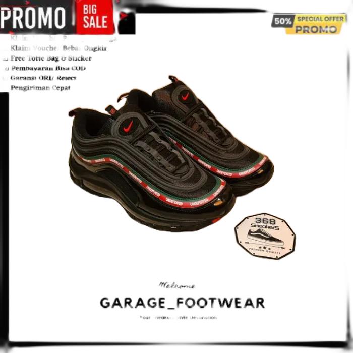Jual NIKE AIR MAX 97 UNDEFEATED BLACK ORIGINAL NIKE AIR MAX 97