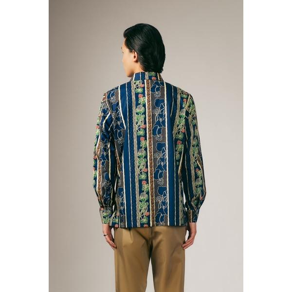 Gambar bateeq kemeja lengan panjang batik Men Shirt L/S Padma Navy 479 - 17.5 dari bateeqshop undefined Tokopedia