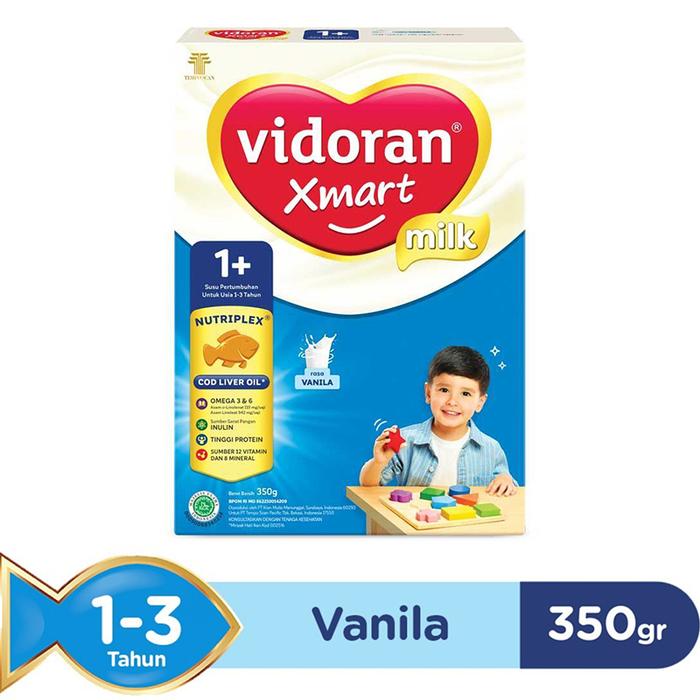 Gambar vidoran Xmart 1+ Susu Pertumbuhan Anak 1-3 Tahun Vanilla 350 g dari Alfamidi Official Store undefined Tokopedia