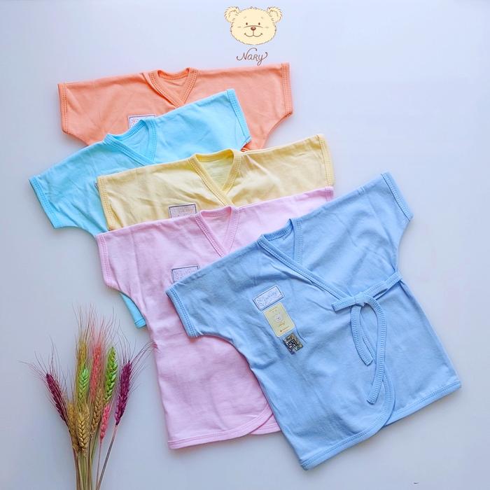 Gambar NARY Baju Bayi Kimono Pendek Size 3-6 Bulan (COLOR SERIES) - Blue dari lemarianak undefined Tokopedia