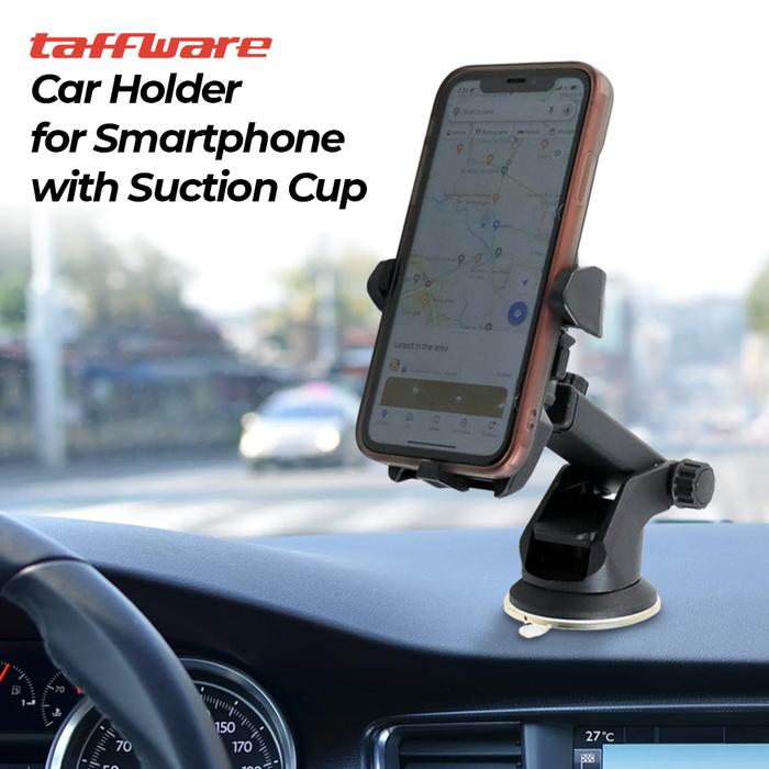 Gambar Car Holder for Smartphone with Suction Cup - T003 - Appiliance_Store - Black dari Appiliance Store undefined Tokopedia