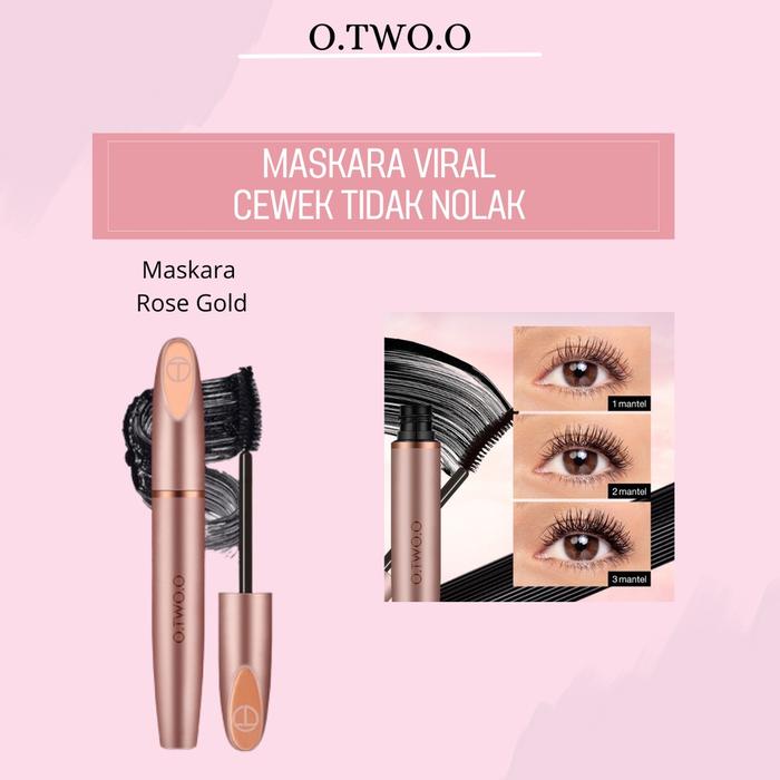 Gambar O.TWO.O Mascara Viral Fiber Rosegold Mascara Gold Bold Waterproff Eye - 1 dari Otwoo.idn undefined Tokopedia