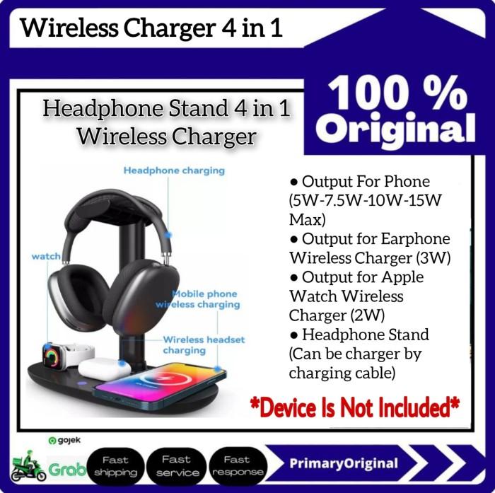 Promo Wireless Charger In Headphone Stand 15w Fast Wireless
