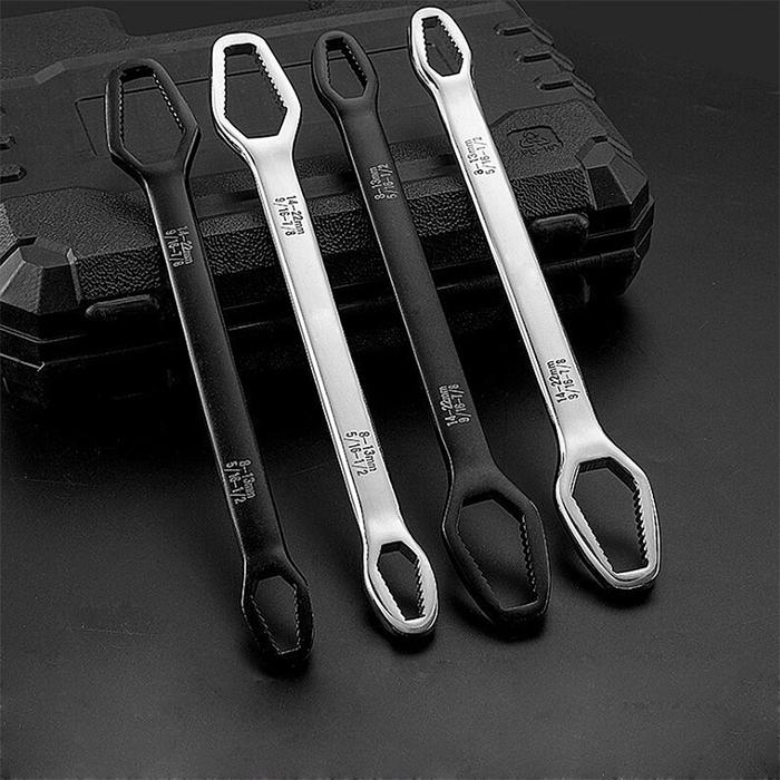 Gambar Torx Wrench Hand Tool Double-Head Self-Tightening Adjustable Wrench - Perak 22MM dari MultyTool undefined Tokopedia