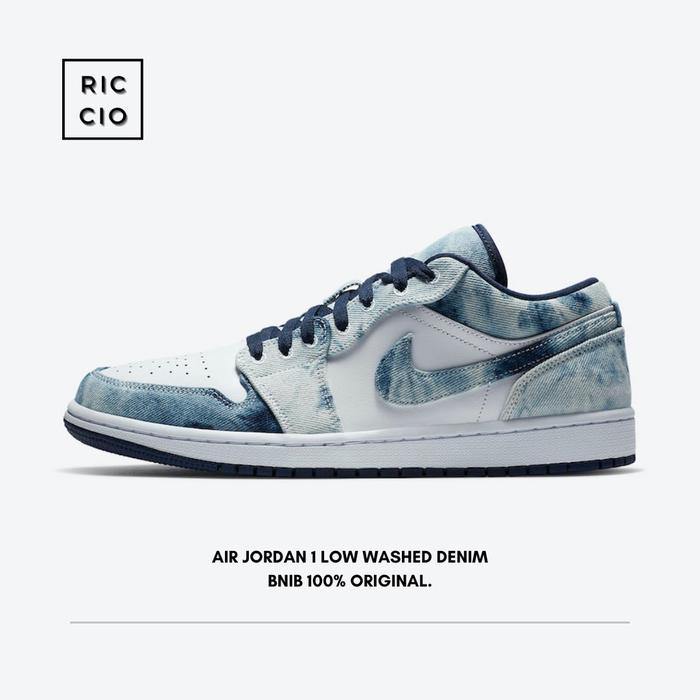 Promo Air Jordan Low Washed Denim Unisex Berkualitas