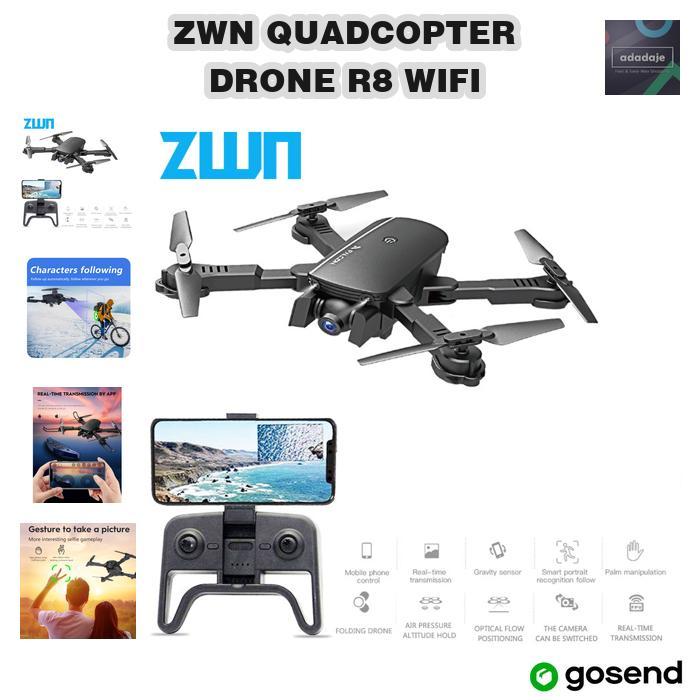 Gambar Zwn quadcopter drone r8 wifi fpv dual camera 1080p 1808 black dari adadaje undefined Tokopedia