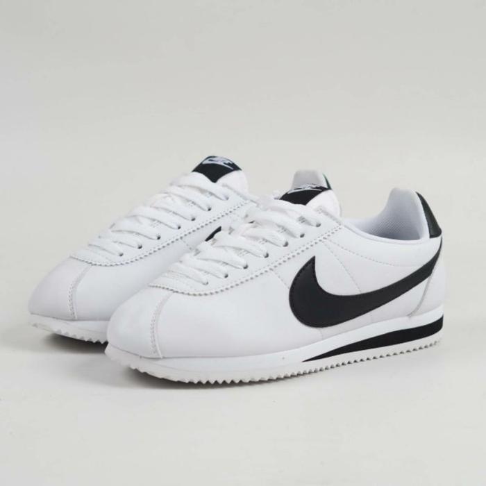 Nike Cortez Classic White Black Original Sepatu Nike Cortez