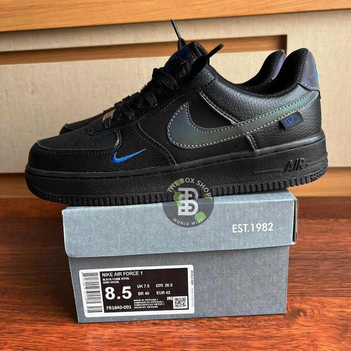 black reflective air force 1