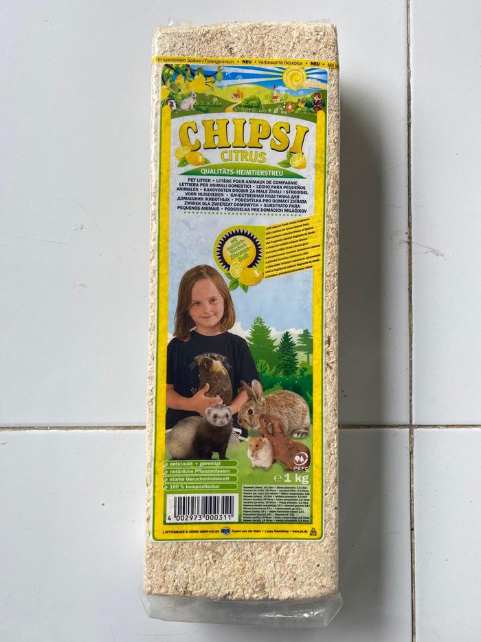 Gambar CHIPSI Hamster Bedding Serbuk Kayu Hamster 1 kg - CITRUS dari Mabbel Petshop undefined Tokopedia