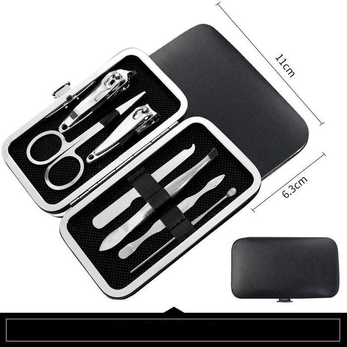 Gambar Gunting Kuku Set Tangan Kaki Nail Clipper Tools Manicure Pedicure Set - 7in1-Hitam dari Karimastore_id undefined Tokopedia
