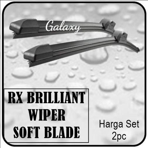 Gambar Wiper Kipas Kaca Depan - RX Aerofit / Frameless / Pisang - Harga Set - 26in, 20in dari Galaxy.Express undefined Tokopedia