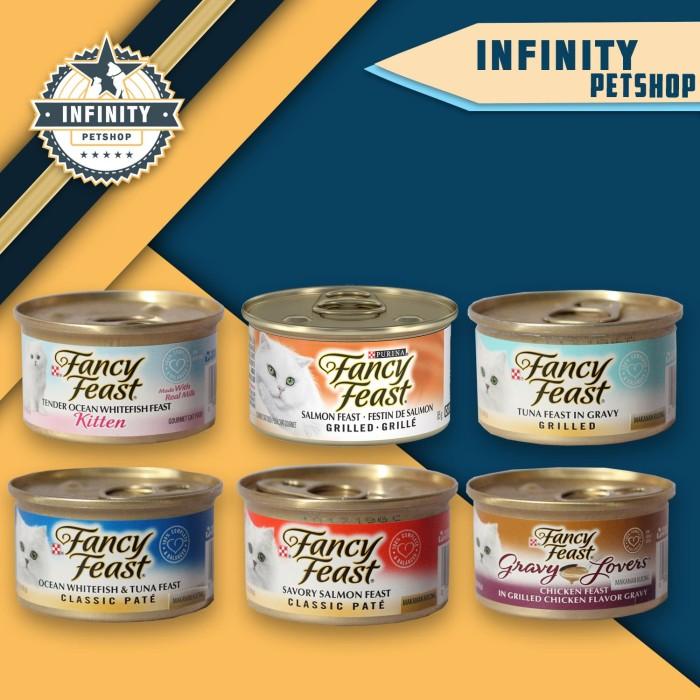 Makanan Kucing Basah Premium Fancy Feast All Varian 85 Gr COD FISH