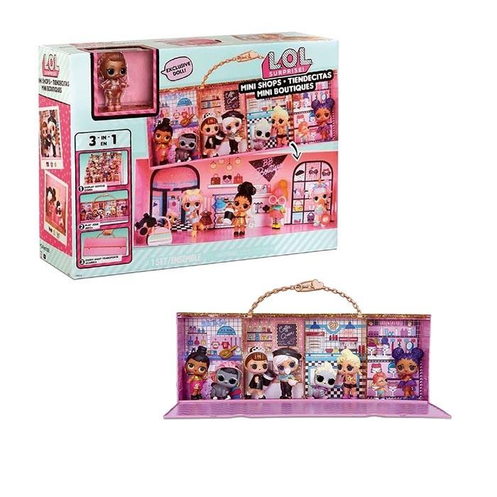 Rumah Boneka Lol Surprise 3-in-1 Mini Shops Playset Set