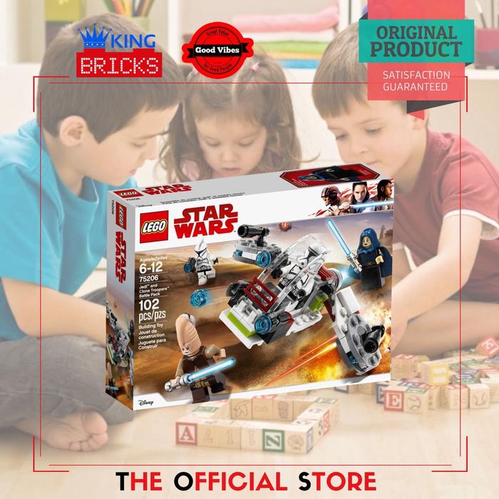 Gambar Lego Original Star Wars 75206 Jedi And Clone Trooper Battle Pack - dari CV.Allen Sulistyaningra undefined Tokopedia