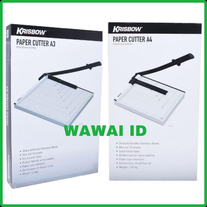 Gambar Alat Potong Kertas Krisbow A3 A4/ Paper Trimmer A3 A4 Pemotong Kertas - Alat Potong A3 dari LonnieJaya undefined Tokopedia