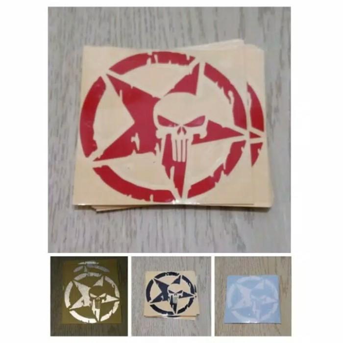 Gambar Stiker Tengkorak Sticker Paper stiker car decal skull tengkorak punisher - Merah dari Jagonya Stiker undefined 4 Tokopedia