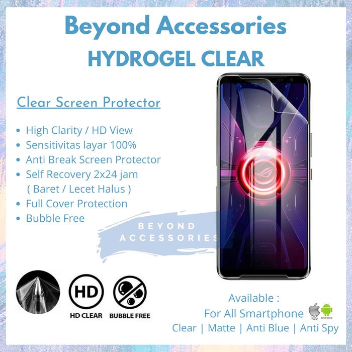 Gambar Anti Gores Hydrogel Anti Break Screen Protector BlackBerry Key2 - Clear, Depan dari Beyond Acc undefined Tokopedia