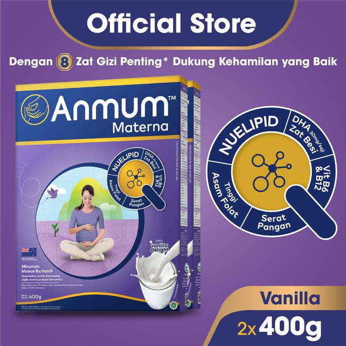 Gambar Anmum Materna Susu Bubuk Vanila 2 x 400g - Susu Ibu Hamil dari gembos el 4 undefined Tokopedia