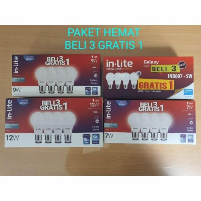Gambar Lampu Inlite Bolam LED INLITE murah 5w 7w 9w 12w 15w - 5 Watt dari BONJERO CELL undefined Tokopedia