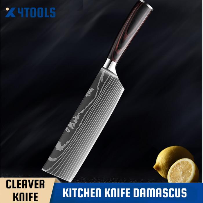 Gambar Pisau Dapur Jepang Super Tajam Chef Knife - 7 Inch Cleaver dari OTOHEROS undefined Tokopedia