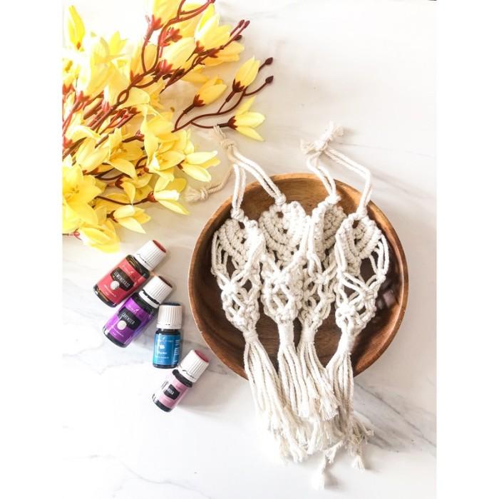 Gambar Gantungan Essential Oil Macrame Home Decor Keychain FL dari Flowlie undefined Tokopedia