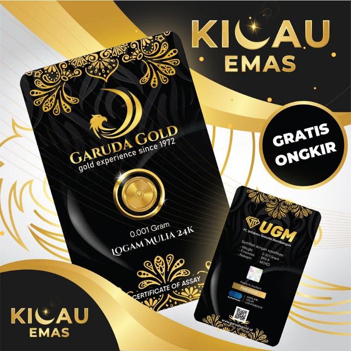 Gambar Logam Mulia 0001 gram Garuda Gold 0001 gram Emas Batangan dari shafiqa ,, undefined Tokopedia