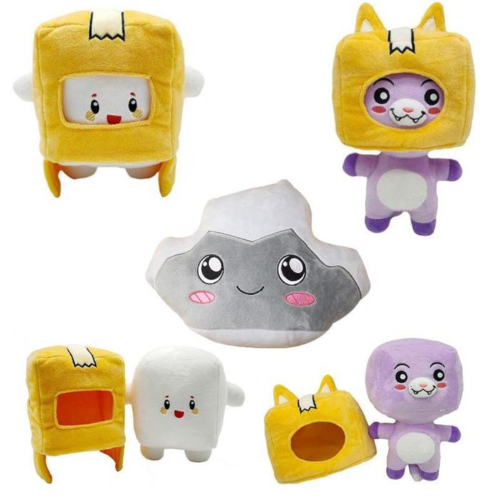 Gambar Ready Stock Game Lankybox Boxy Foxy Rocky Plush Soft Stuffed Toy Kid dari LAPAK SEPULUH undefined Tokopedia