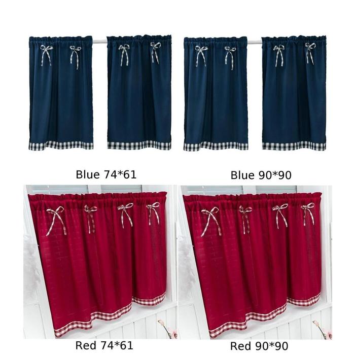 Gambar Ldyllic Lattice Style Short Curtain Decor Kitchen Window Student Bed dari RUDIYU SHOP undefined Tokopedia