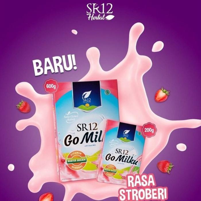 Gambar Krimer Go Milku Stroberi Sr12/Susu Pelancar Asi/Susu Ibu Hamil/Susu - Stroberi, 200gr dari anita lili undefined Tokopedia