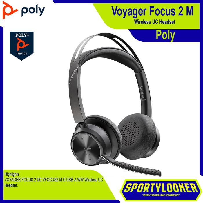 Jual POLY Plantronics Voyager Focus UC VFOCUS2-M Bluetooth USB-A