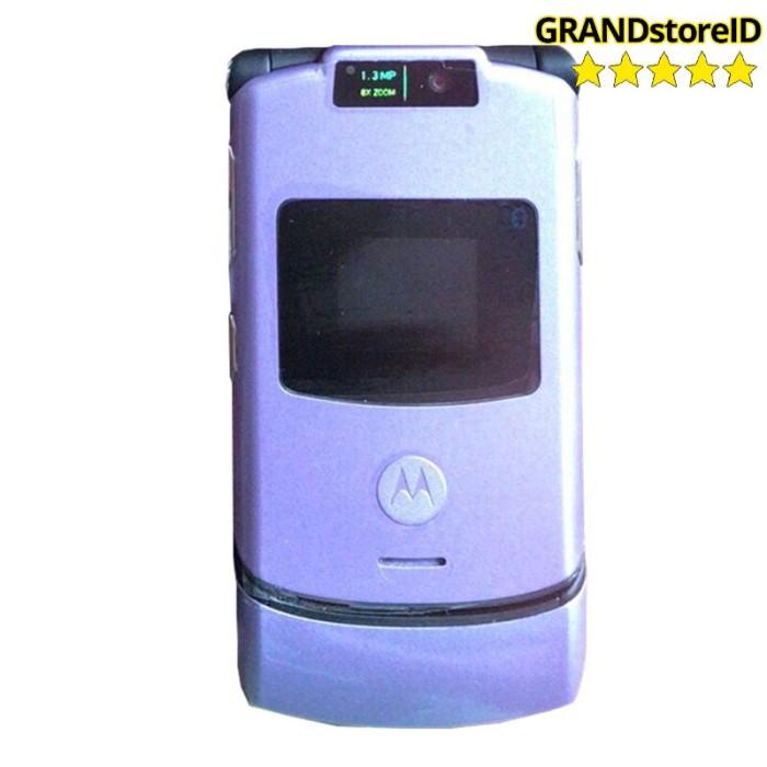 Gambar Hp Motorola RAZR V3xx 1.3MP GSM Original - Full set, Blue dari Grandstoreid1 undefined Tokopedia