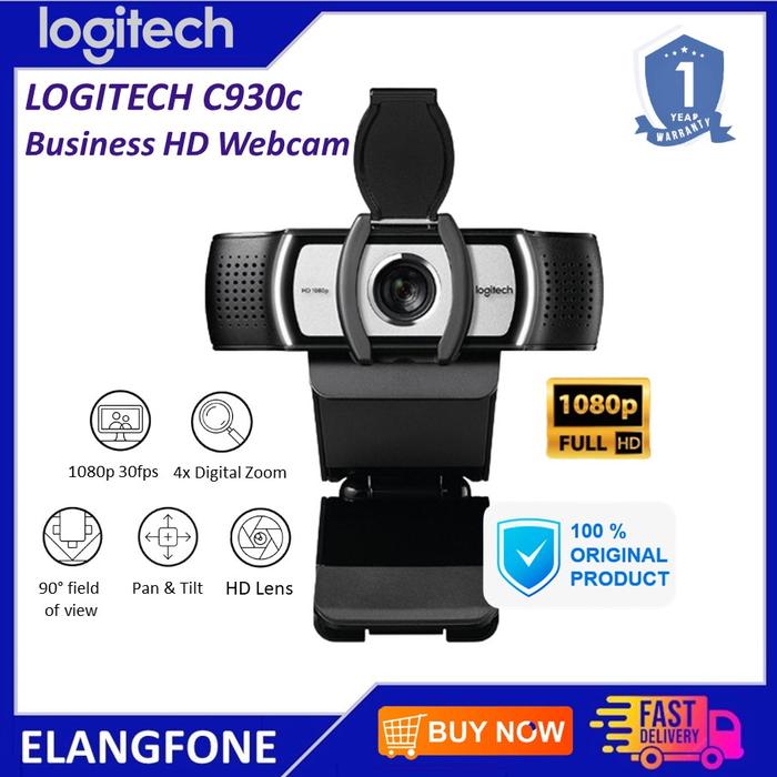 Webcam Logitech C930c C930e Kamera Dvr Hd 1080p 4x Zoom Bergaransi