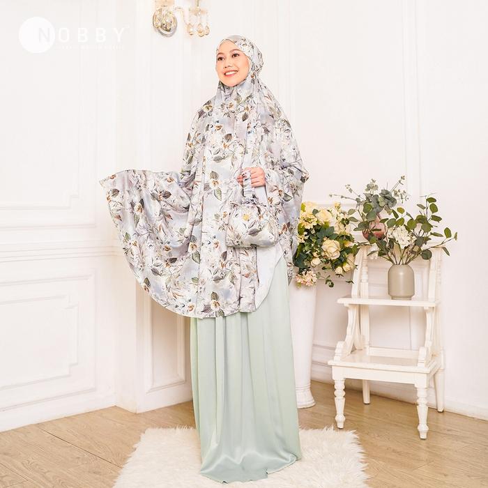 Gambar Nobby - Arfah Mukena Dewasa Silk Motif 3D Printing Exclusive - Matcha dari Nobby_NEW undefined Tokopedia